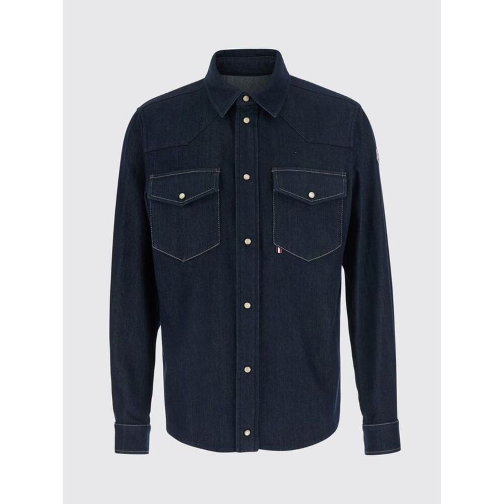 Moncler Shirt Men Blue